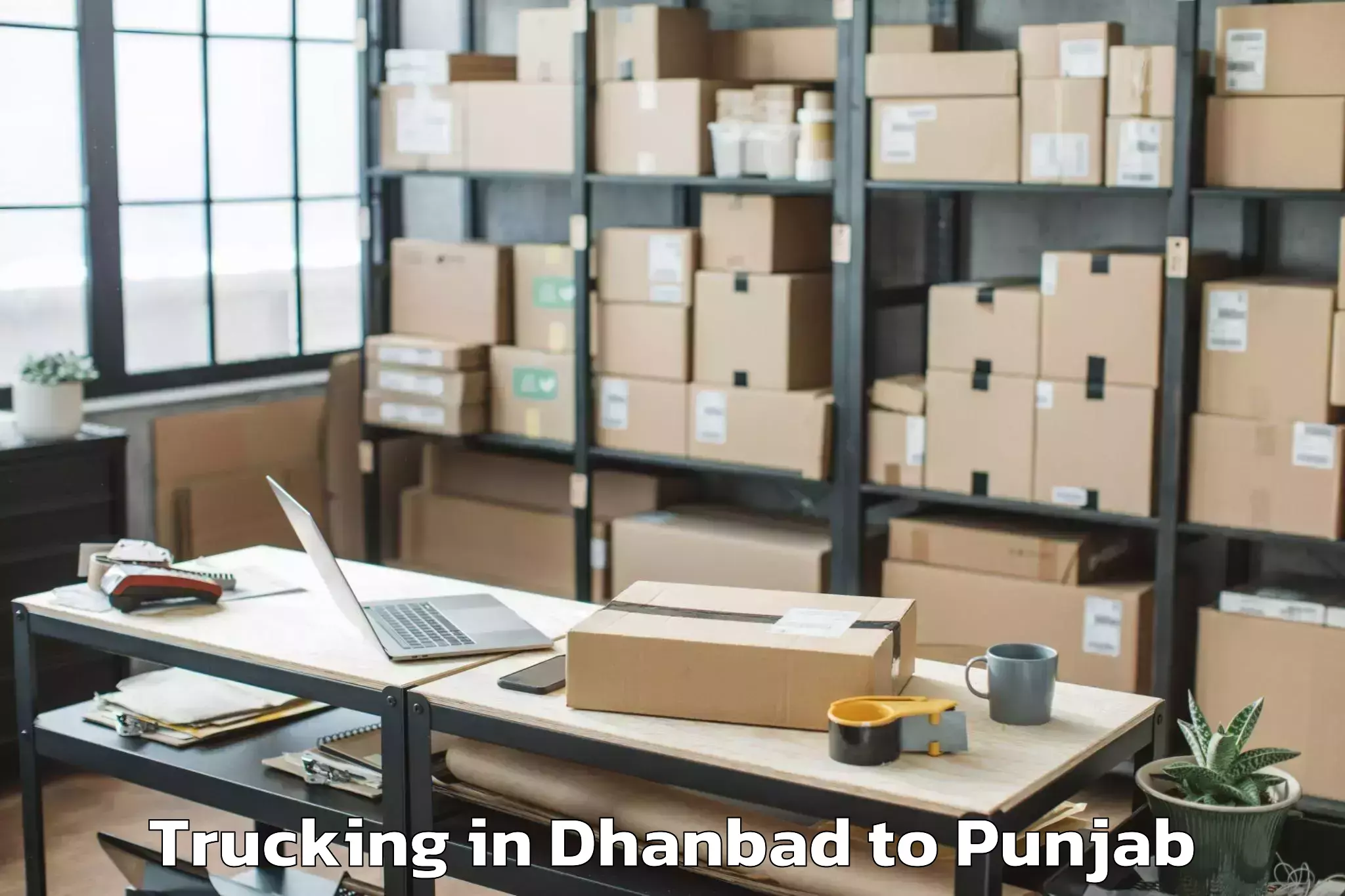 Dhanbad to Cosmo Plaza Mall Trucking Booking